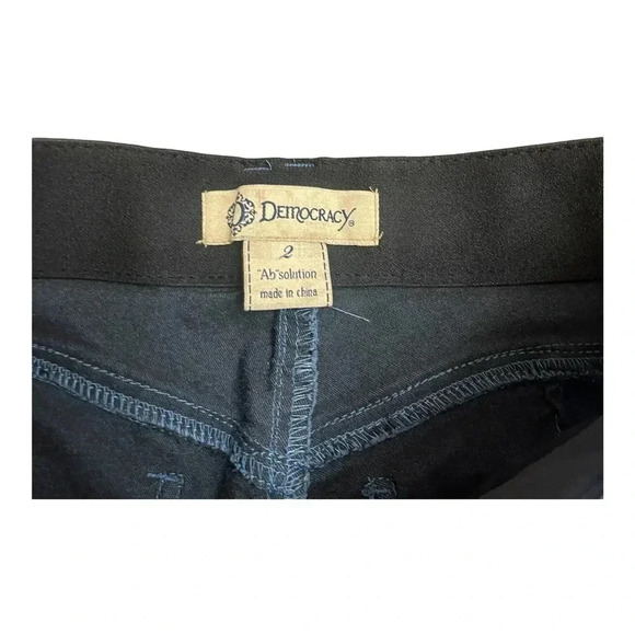 Democracy Blue Ab Technology Tummy Control Panel Mid Rise Ankle Pants Size 2 - Picture 4 of 14